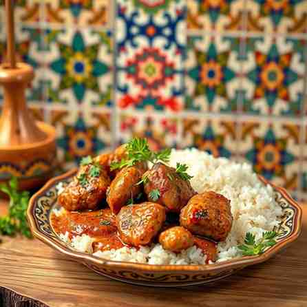 Iranian Food Recipes - Savory Koofteh Tabrizi